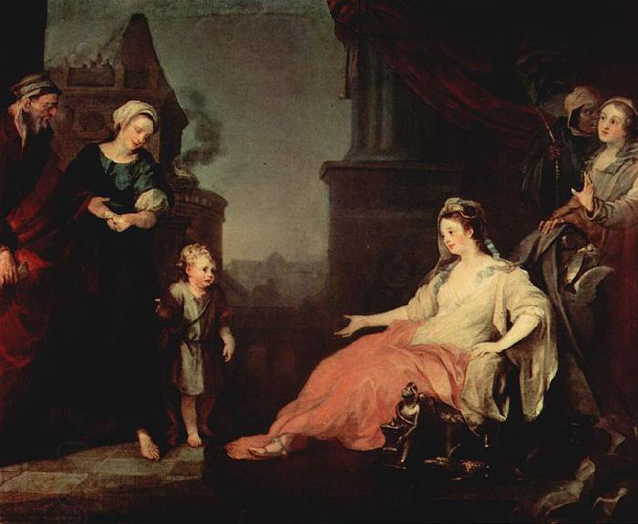 William Hogarth Moses vor der Tochter des Pharao's China oil painting art